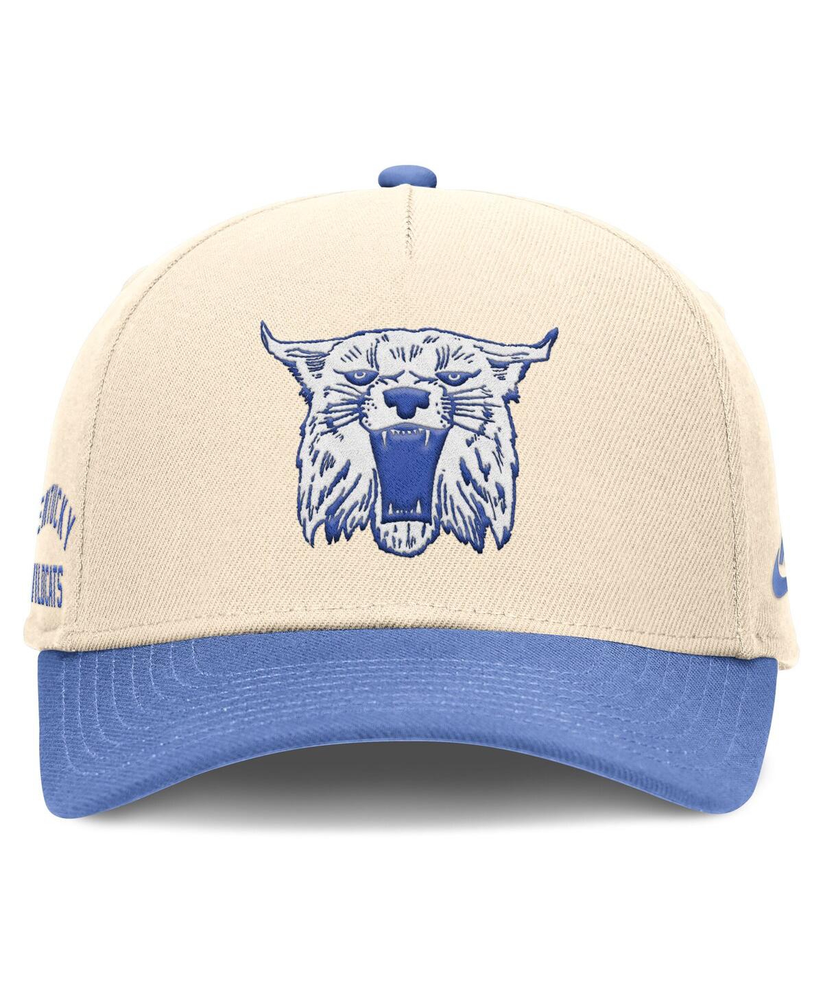 Nike Men's Natural/Royal Kentucky Wildcats Academic Rise Dri-fit Adjustable Hat