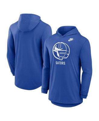 Nike - Men's Royal Florida Gators Legacy Tri-Blend Dri-FIT Long Sleeve Hoodie T-Shirt