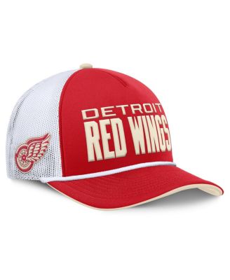 Fanatics - Men's Red Detroit Red Wings Centennial Foam Front Adjustable Trucker Hat