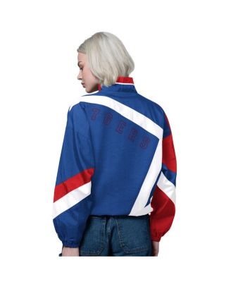 Women's Blue/Red Philadelphia 76ers 1st Quarter Full-Zip Jacket