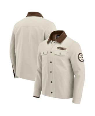 Fanatics - Men's NFL x Darius Rucker Collection by Tan Pittsburgh Steelers Midweight Canvas Full-Button Jacket
