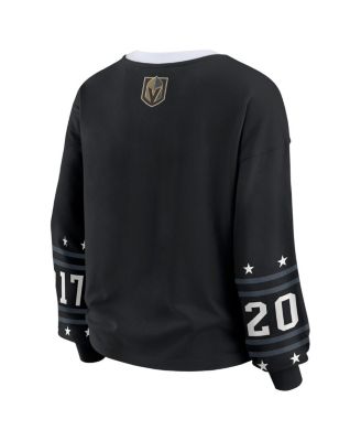 Women's Black Vegas Golden Knights Long-Sleeve Sport T-Shirt