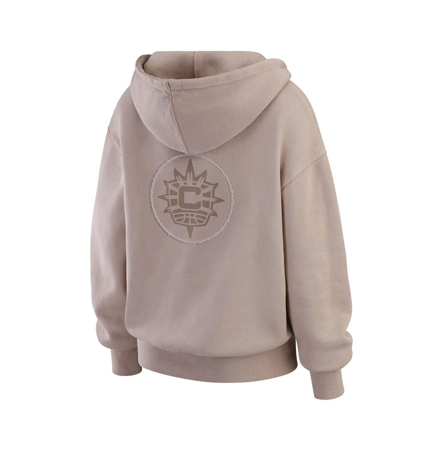 Женское худи WEAR by Erin Andrews Tan Connecticut Sun Washed Pullover — фото 3