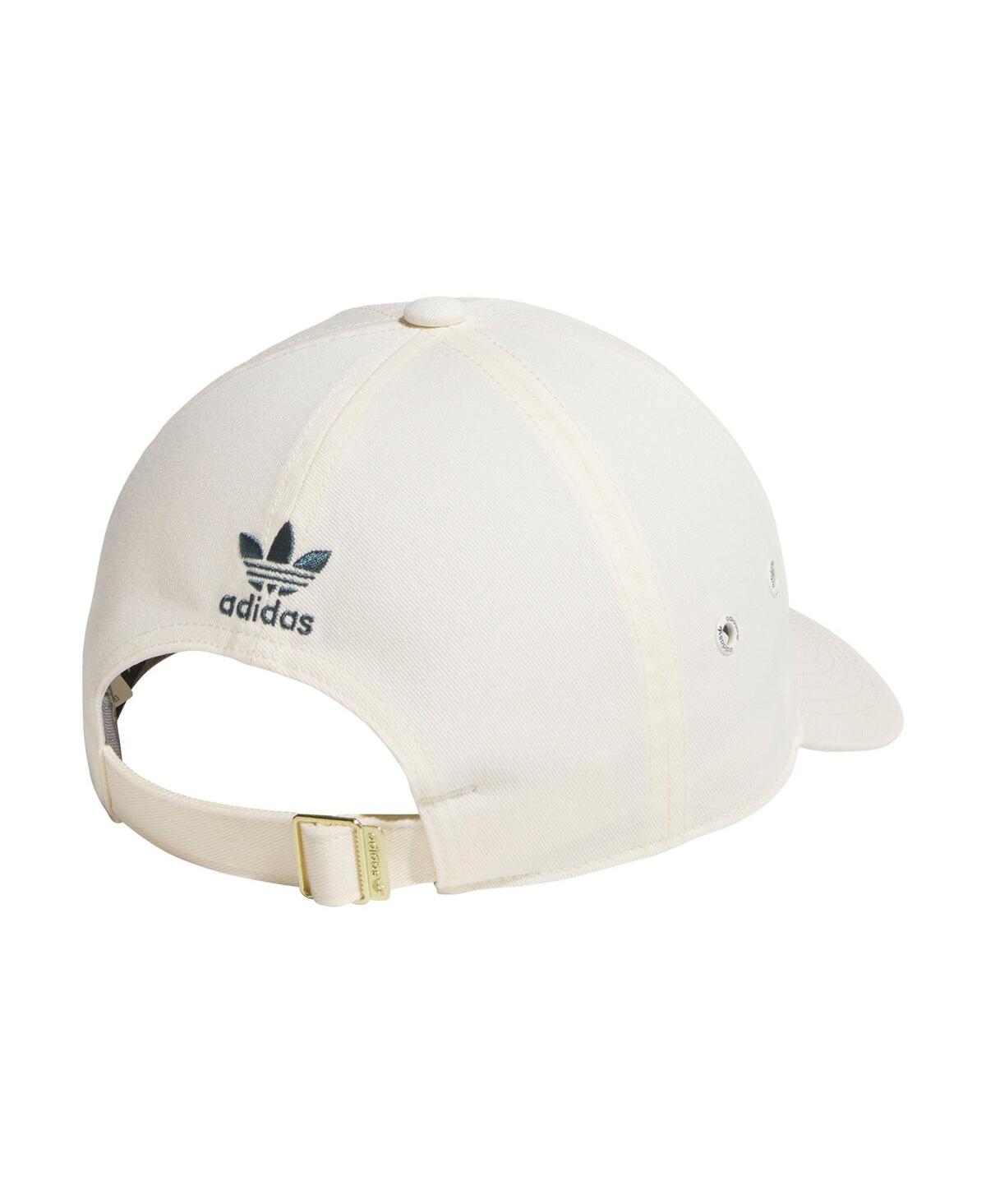 Adidas Originals Women's Cream Mini Logo Adjustable Hat In White