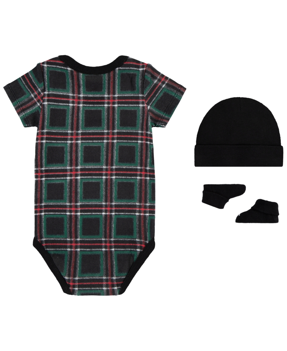 Jordan Baby Boys and Girls 3-Piece Short-Sleeve Bodysuit, Hat and Booties Gift Box Set