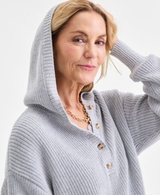 Women's Cotton Hoodie Sweater, Macy's Exclusive