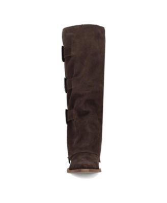 Women's Buckle Bunny Suede Leather Boot