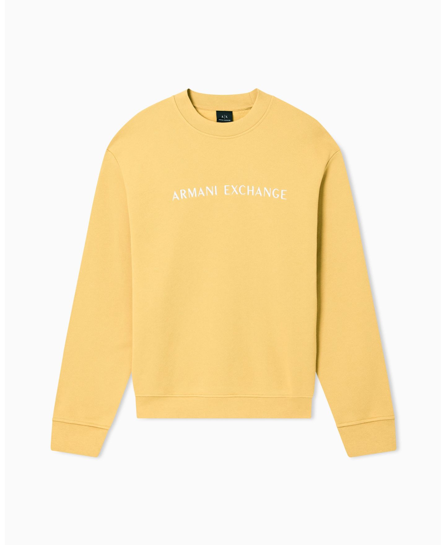 Мужское флисовое худи A|X Armani Exchange с графикой на груди, цвет: Оливковый — фото 5