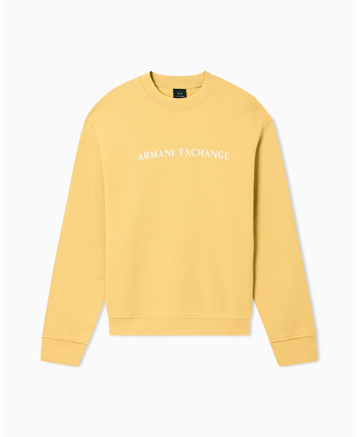 A|X Armani Exchange Men's Center Chest Graphic Fleece Crewneck Hoodie