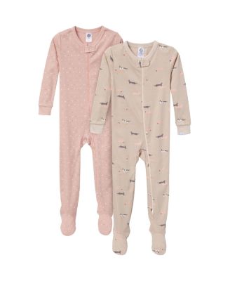 Toddler Boys Snug Fit Footed Pajamas, 2-Pack, Dogs