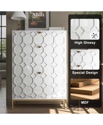 Shoe Storage Cabinet,Modern Shoe Storage Cabinet with 3 Flip Drawers,Freestanding Hidden Slim Narrow Shoe Rack Cabinet for Entryway,Hallway