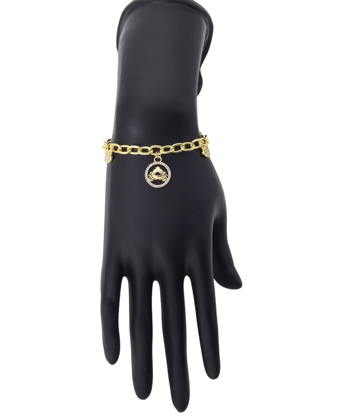 Disney Cinderella Crystal Chain Link Bracelet