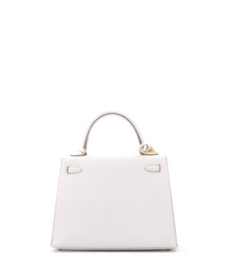 Kelly 25 Handbag Grey Epsom with Gold Hardware