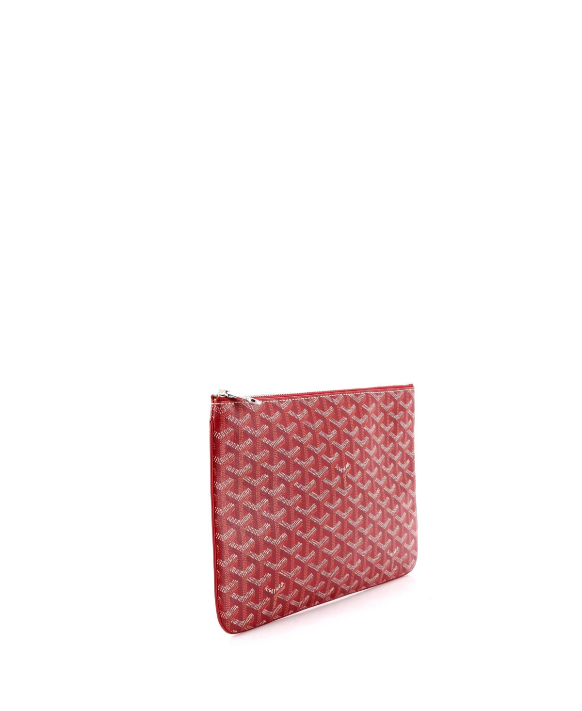 Pre-Owned Goyard Mm Senat Zip Pouch Coated Canvas