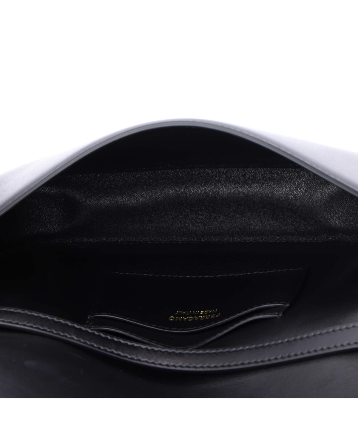 Pre-Owned Salvatore Ferragamo Xs Fiamma Chain Crossbody Bag Leather