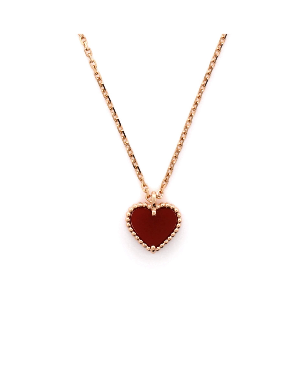 Pre-Owned Van Cleef & Arpels Sweet Alhambra Heart Pendant Necklace