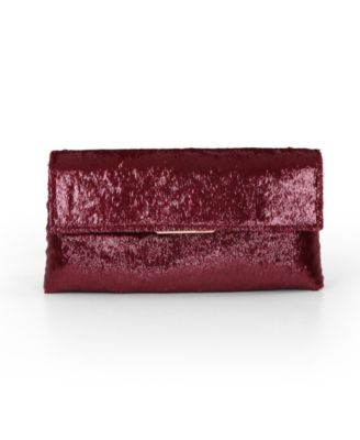 Woman's Angel Soft Faux Pony Hair Envelope Clutch