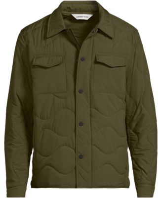 Men's Quilted Insulated Shirt Jacket
