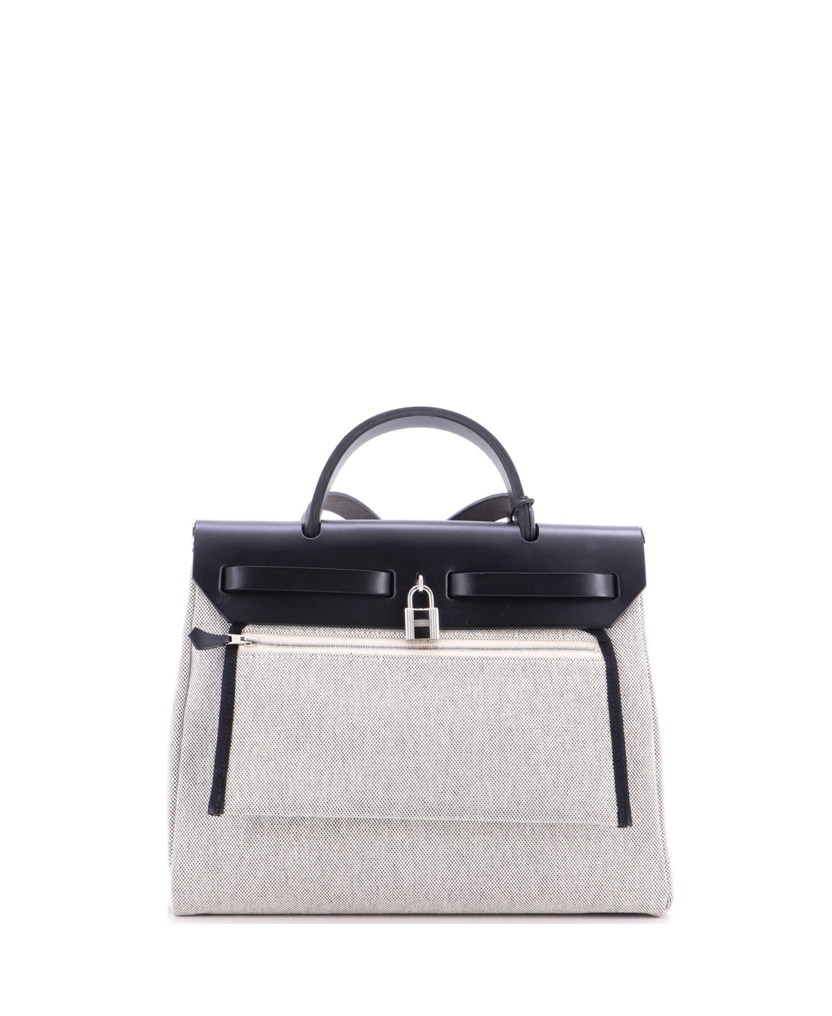 Pre-Owned Hermes 31 Herbag Zip Pegase Pop Toile and Leather