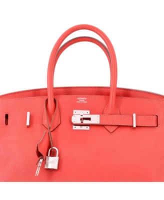 Birkin 30 Handbag Pink Epsom with Palladium Hardware