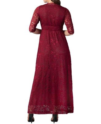 Women's Maria Lace A-Line Evening Gown with Pockets