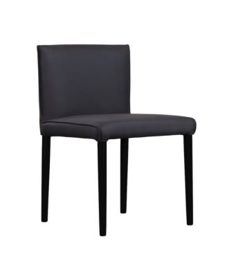 Rigel Full-Grain Leather Dining Chair, Gray (Set of 2