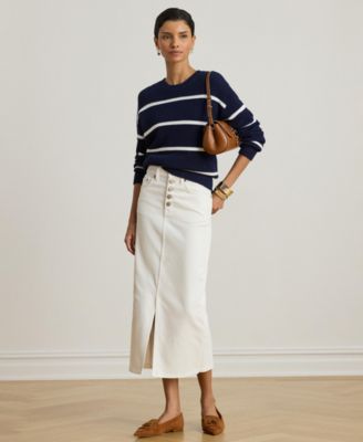 Lauren Ralph Lauren - Women's Denim Midi Skirt