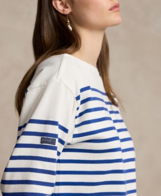 Women's Striped Boat Neck Mariner T-Shirt