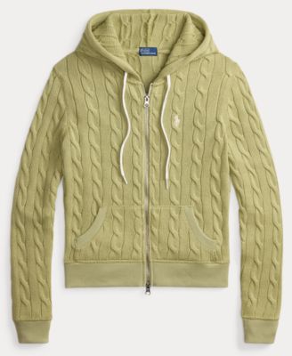 Women's Cable-Knit Full-Zip Hoodie
