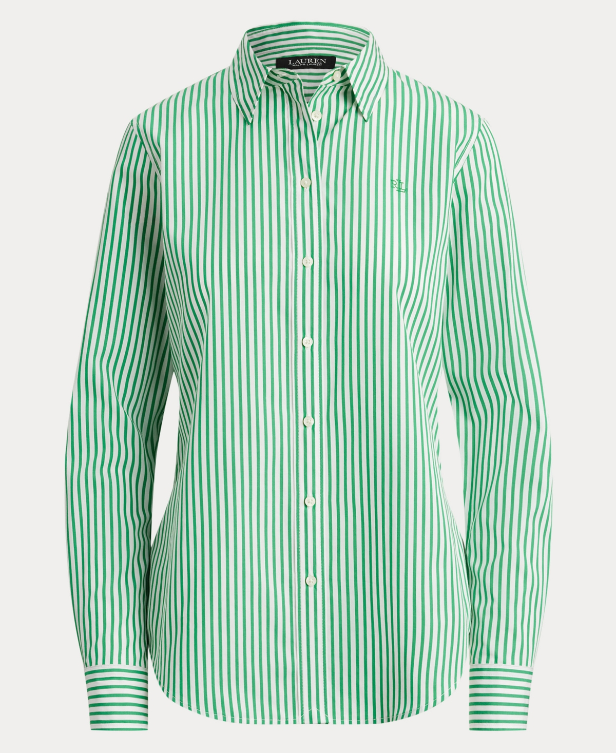 Lauren Ralph Women's Striped Long-Sleeve Shirt