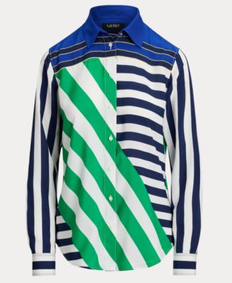 Women's Striped Long-Sleeve Shirt