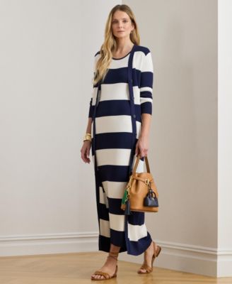 Women's Striped Midi Tank Dress