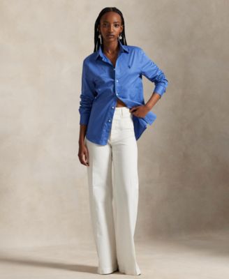 Women's Classic-Fit Cotton Twill Shirt