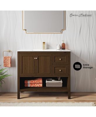 Chateau 36" MDF Freestanding Bathroom Vanity with Sink Top