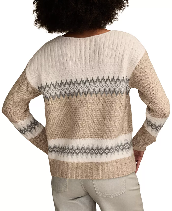 Women's Fair Isle Long-Sleeve Sweater - thumbnail 9