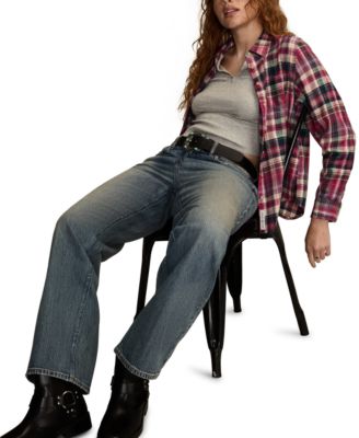 Women's Clyde Plaid Boyfriend Button-Down Shirt