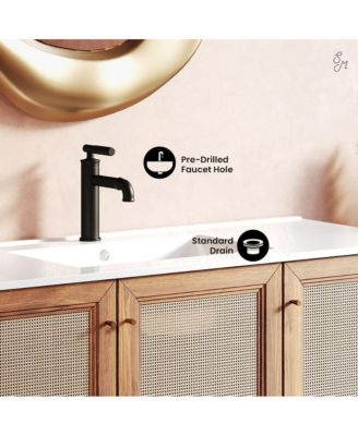 Classe 48" Freestanding Bathroom Vanity in Golden Oak with Sink Top