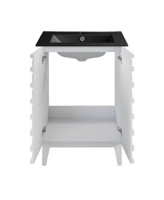 Cascade 24 in. Bathroom Vanity With Ceramic Sink Top