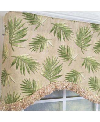 100% Cotton Hawthorn Cornice With Poly/Cotton Ivory lining Rod Pocket Valance 50" x 17" Taupe