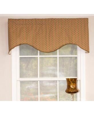 Meadow Cornice 100% Cotton with Fully Lined 3" Rod Pocket Valnance for Windows Curtains