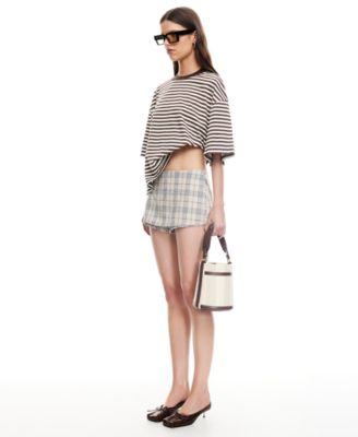 Women's Plaid A-Line Mini Skort