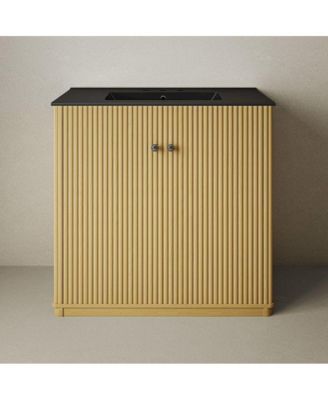 36" MDF Freestanding Bathroom Vanity, 3-Hole Widespread Sink Top