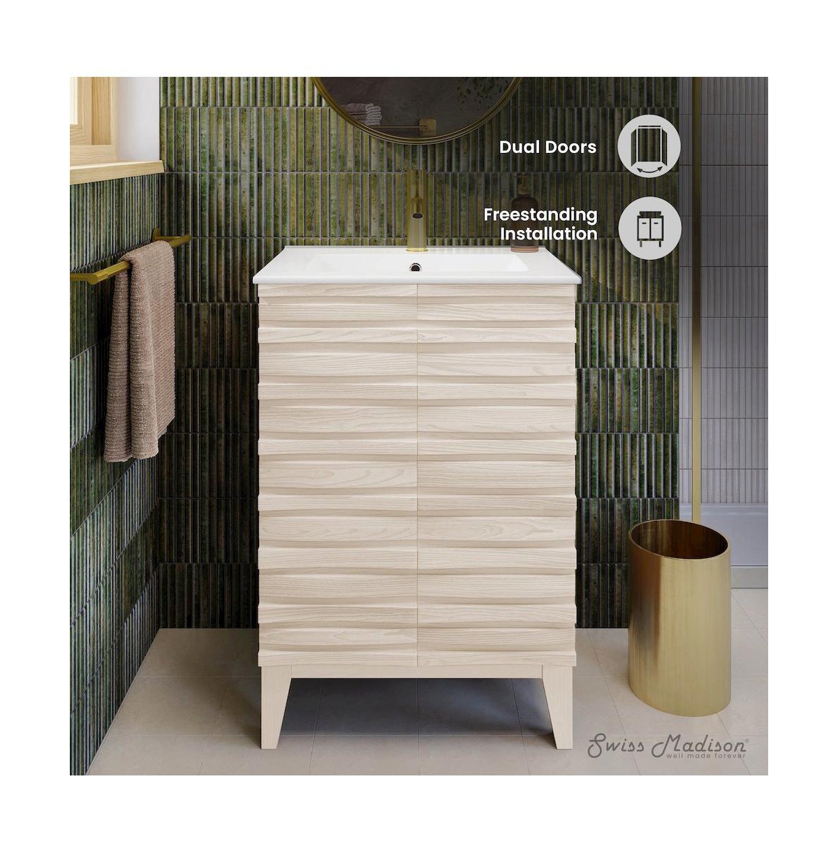 Cascade 24'' Bathroom Vanity in White