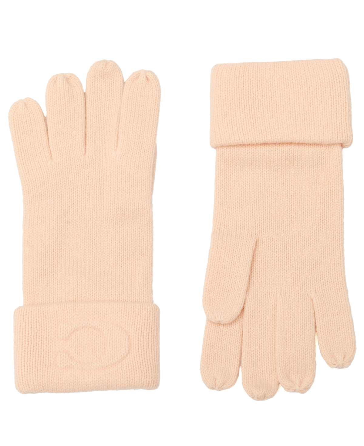 Coach Women's Embossed C Knit Gloves