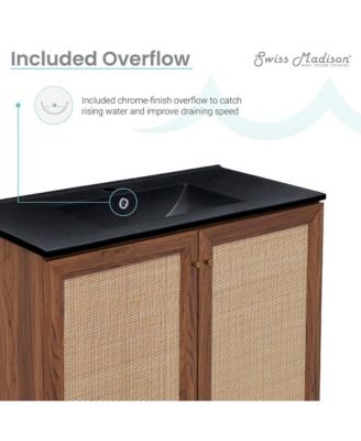 36" MDF Classe Freestanding Bathroom Vanity with Sink Top