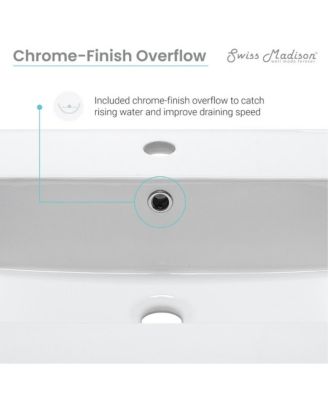 Cannes 24" Freestanding Bathroom Vanity in White with Sink Top