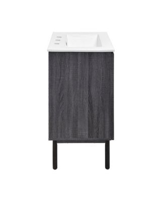 24" MDF 3-Hole Centerset Sink Top Freestanding Bathroom Vanity