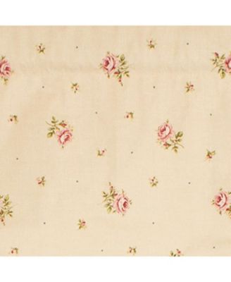 Hillside Corded Cornice 100% Cotton with Fully Lined 3" Rod Pocket Valnance for Windows 50" x 17" Natural