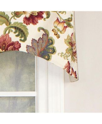 Noblesse Cornice 3" Rod Pocket Valance 50" x 17" Eggshell