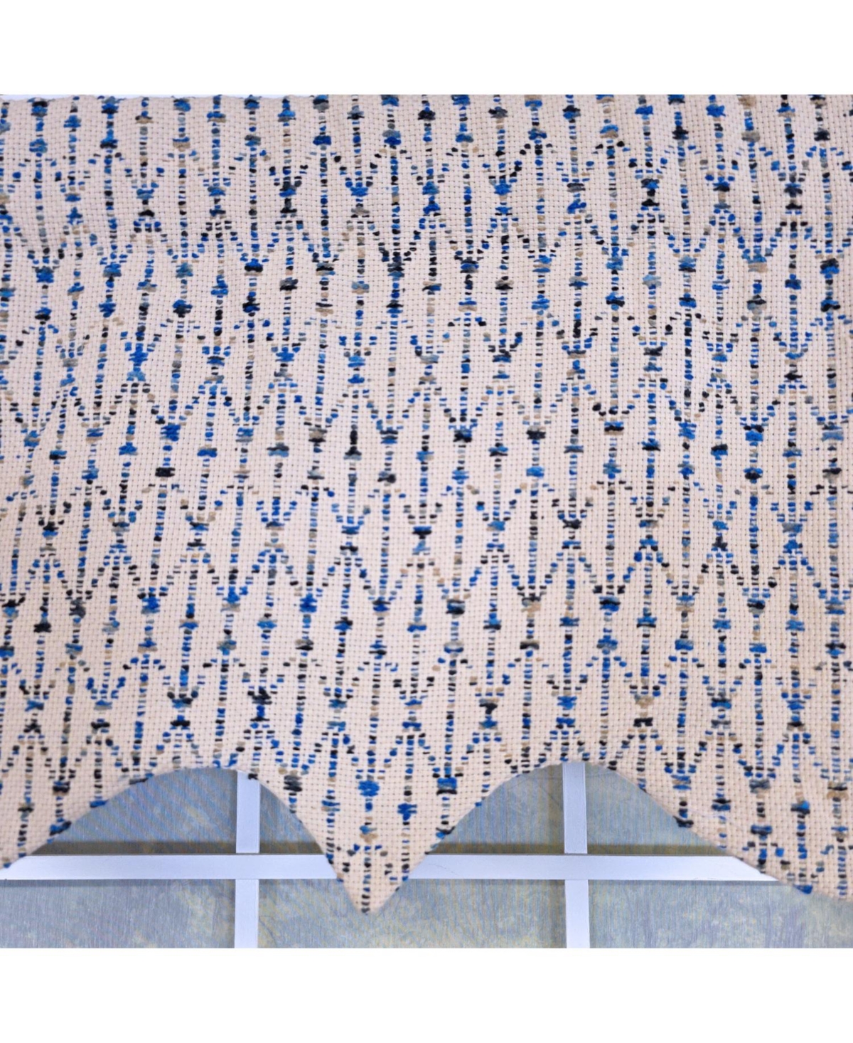 Rlf Home 100% Cotton Sassari Regal With Poly/Cotton Ivory lining Rod Pocket Valance 50" x 15" Natural